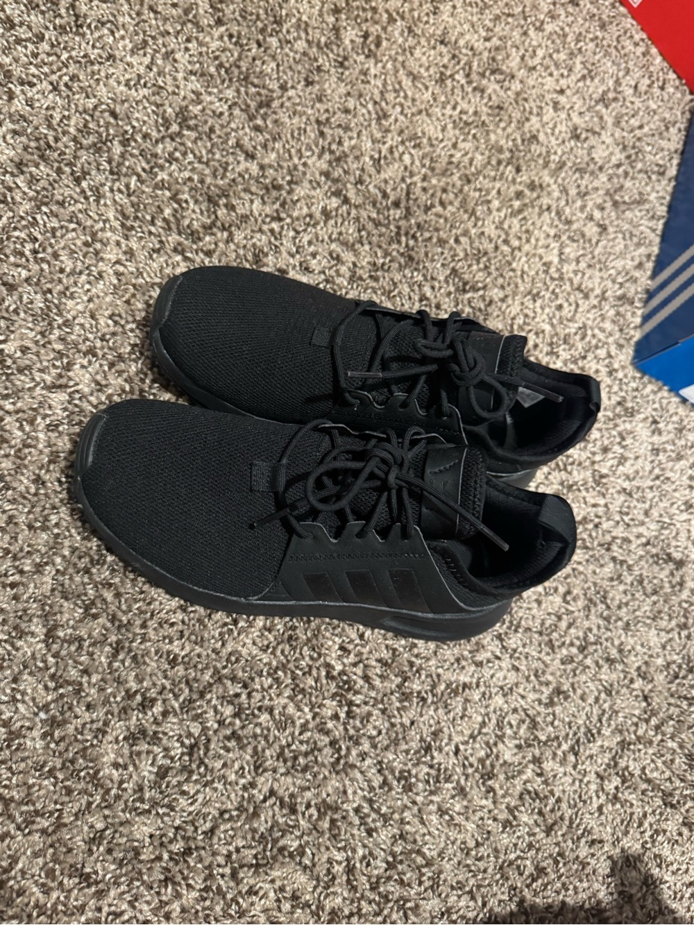 adidas Kids All-Black Lightweight Casual Sneakers